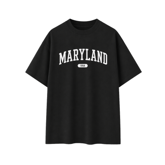 Collection 4 Maryland Essential Cotton T-Shirt - Black front