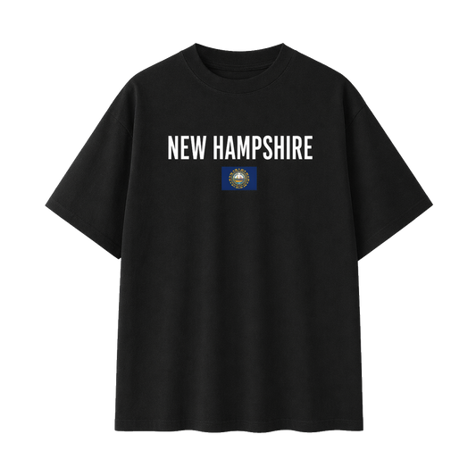 Collection 7 New Hampshire Essential Cotton T-Shirt - Black front