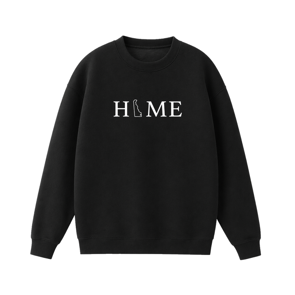 Collection 5 Delaware Essential Heavyweight Crewneck Sweatshirt - Black front