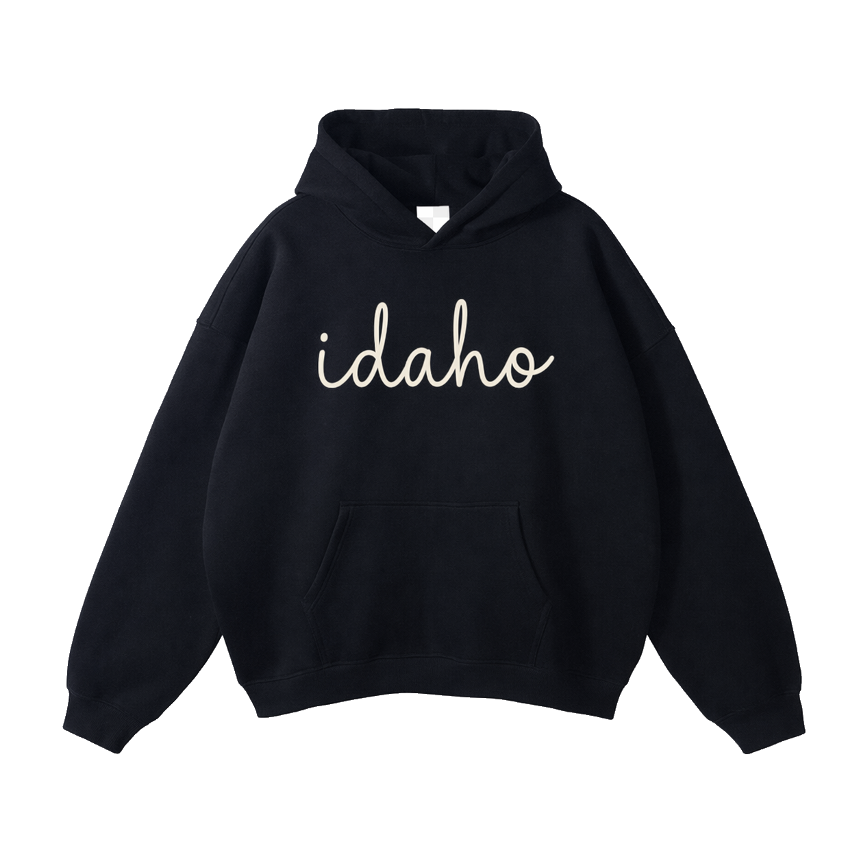 Collection 3 Idaho Oversize Fleeced Hoodie - Black front