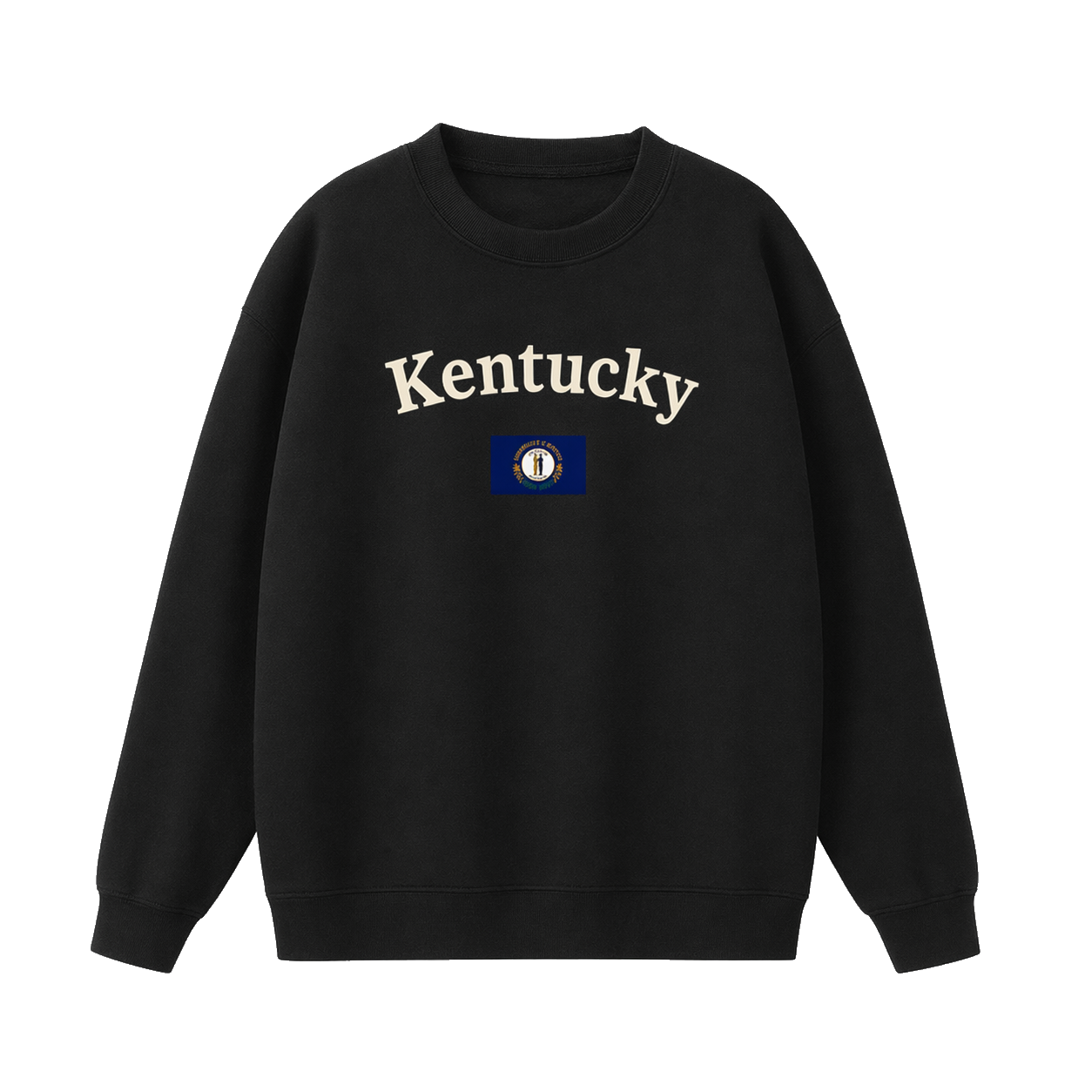 Collection 6 Kentucky Essential Heavyweight Crewneck Sweatshirt - Black front