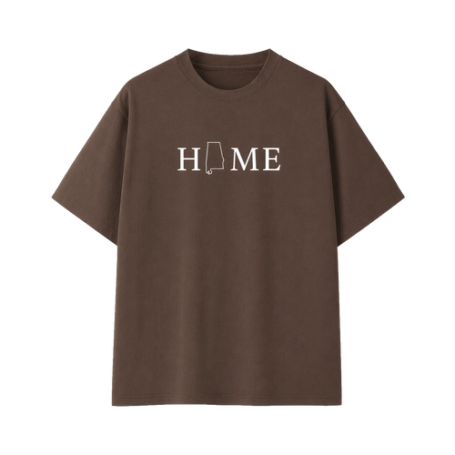Collection 5 Alabama Essential Cotton T-Shirt - Coffee front