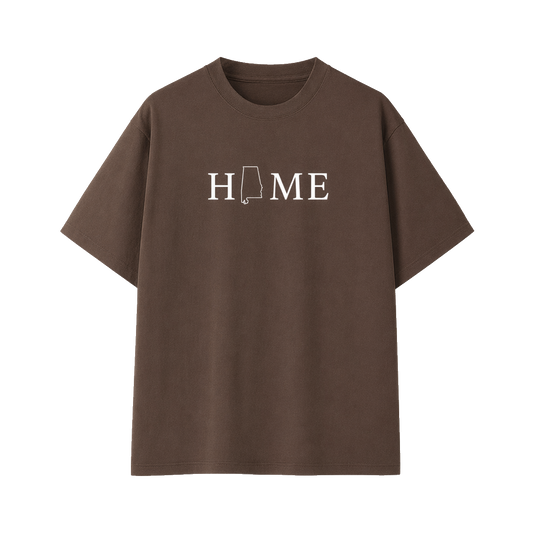 Collection 5 Alabama Essential Cotton T-Shirt - Coffee front
