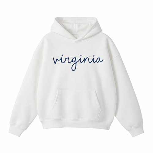 Collection 3 Virginia Oversize Fleeced Hoodie - White front