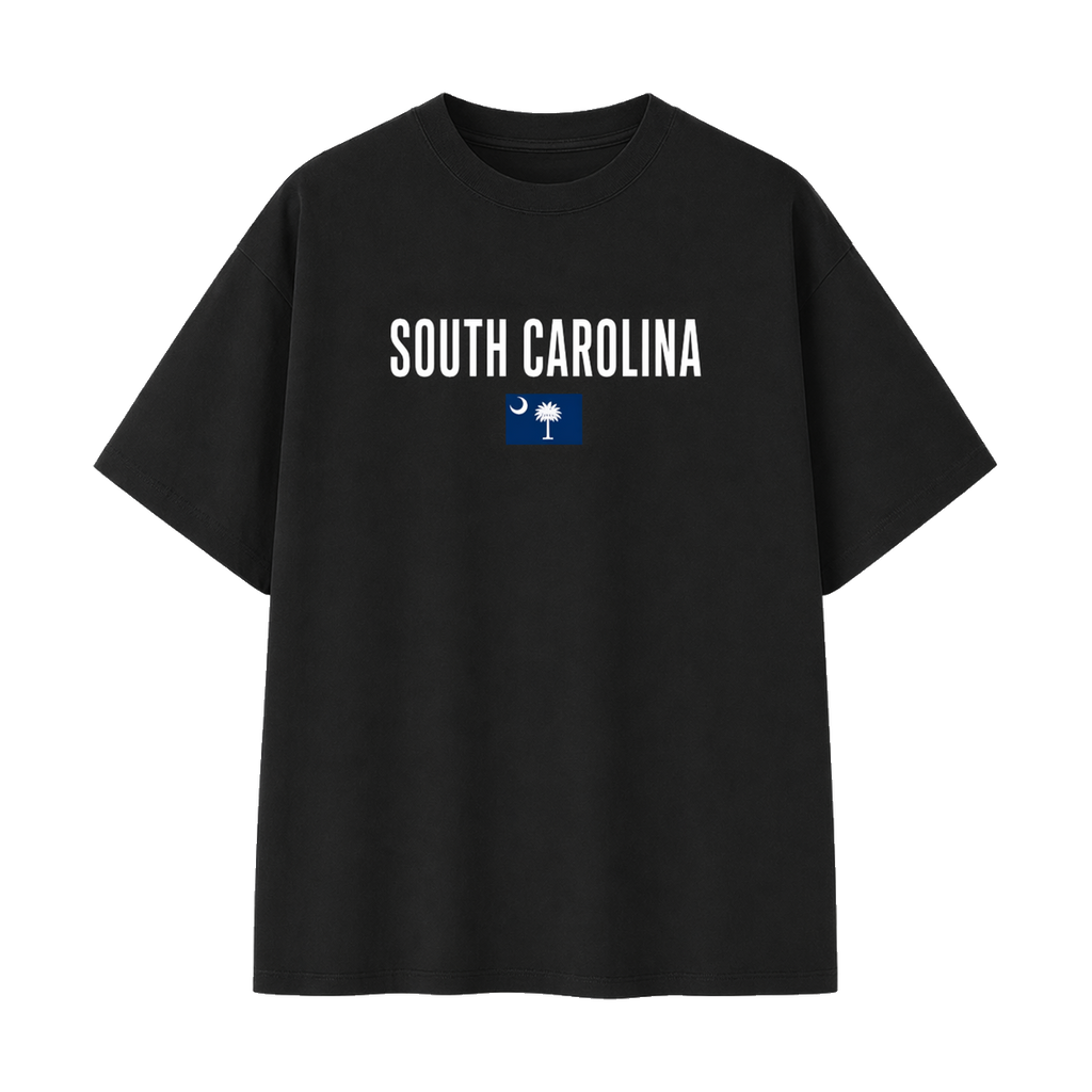 Collection 7 South Carolina Essential Cotton T-Shirt - Black front