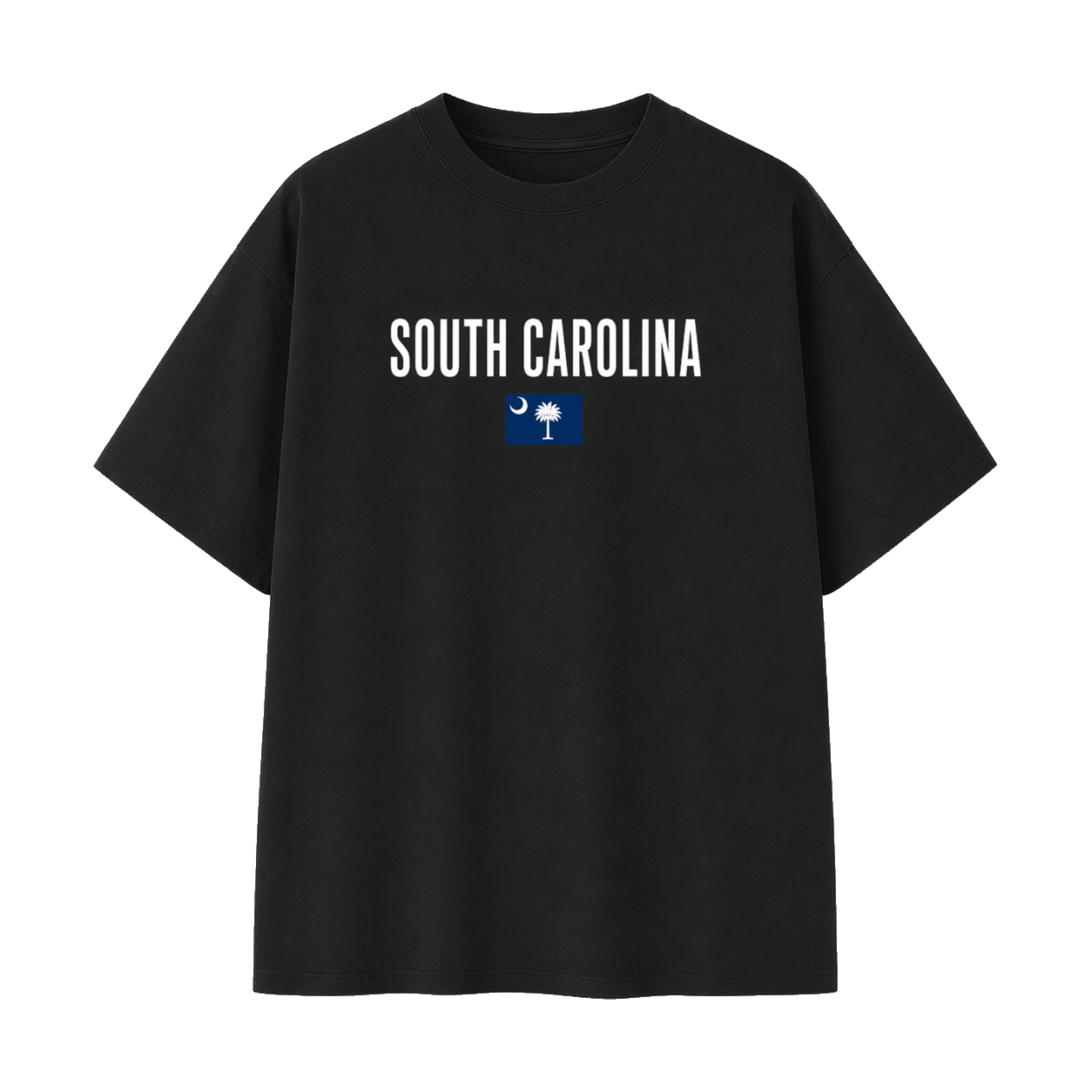 Collection 7 South Carolina Essential Cotton T-Shirt - Black front