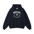Collection 8 Montana Oversize Fleeced Hoodie - Black front