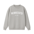 Collection 9 Minnesota Essential Heavyweight Crewneck Sweatshirt - Gray front