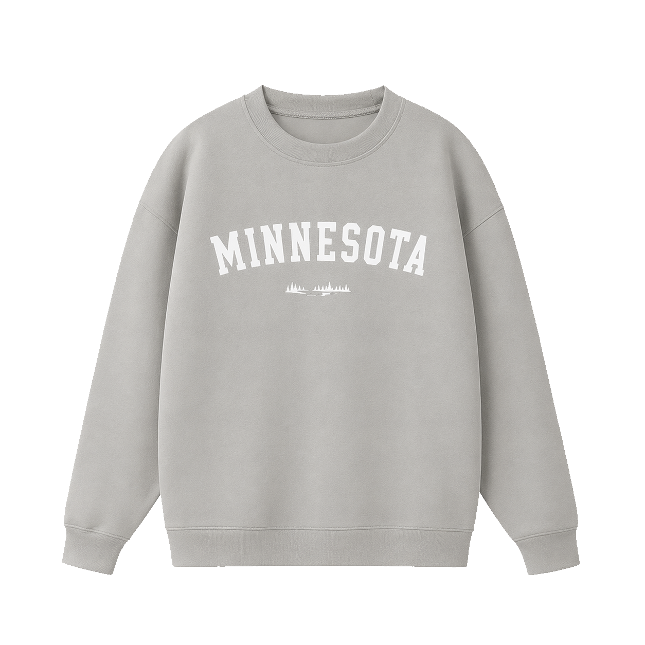 Collection 9 Minnesota Essential Heavyweight Crewneck Sweatshirt - Gray front