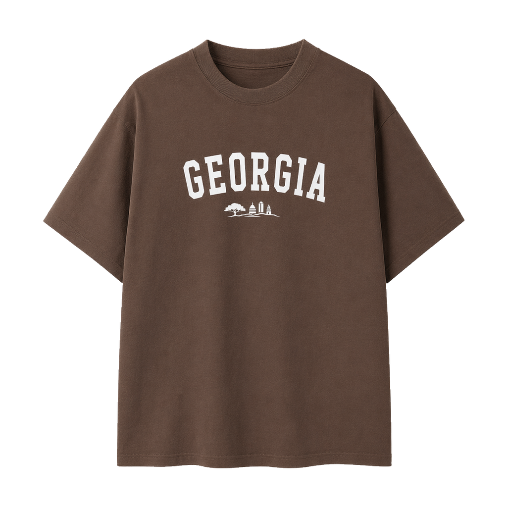 Collection 9 Georgia Essential Cotton T-Shirt - Coffee front