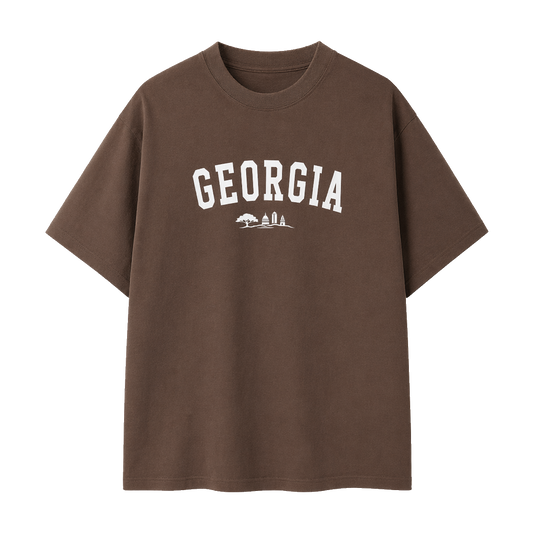 Collection 9 Georgia Essential Cotton T-Shirt - Coffee front