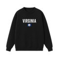 Collection 7 Virginia Essential Heavyweight Crewneck Sweatshirt - Black front