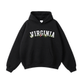 Collection 10 Virginia Oversize Fleeced Hoodie - Black front