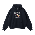 Collection 8 Florida Oversize Fleeced Hoodie - Black front