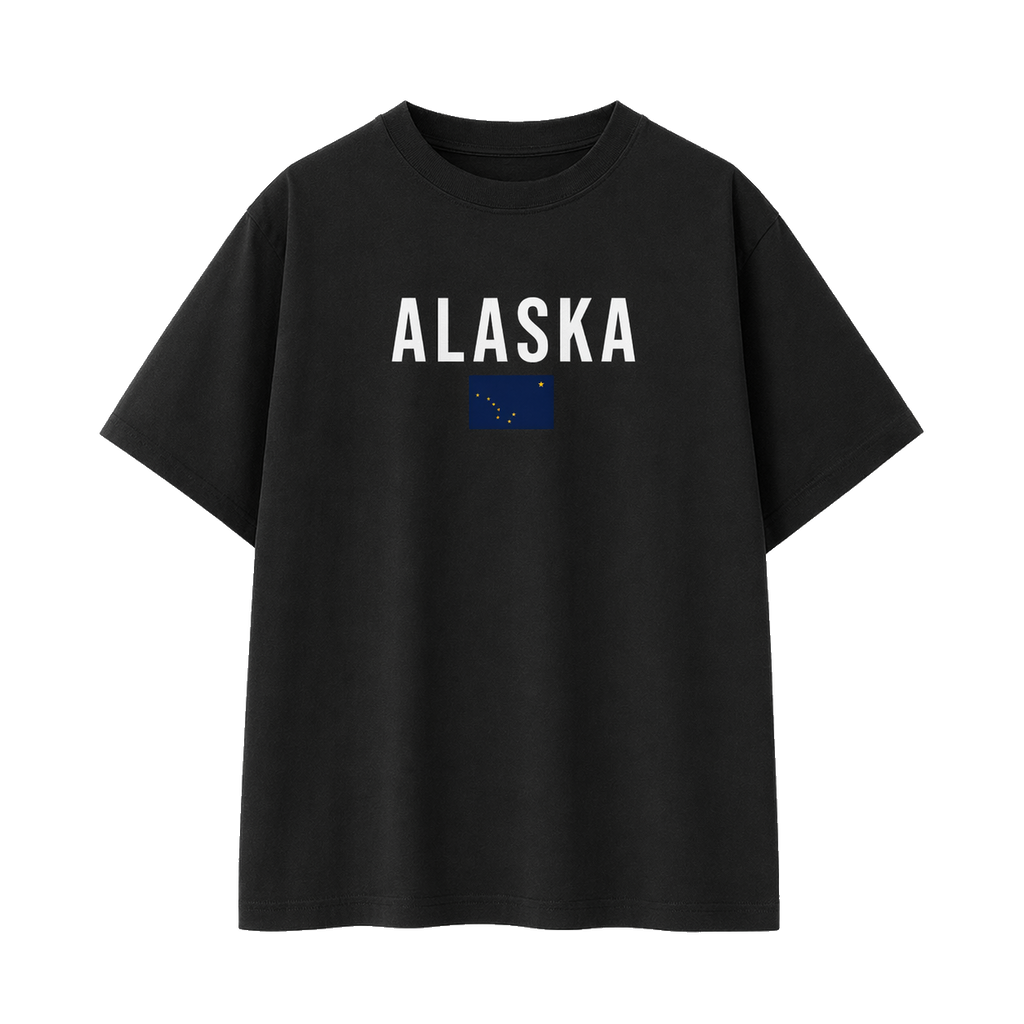 Collection 7 Alaska Essential Cotton T-Shirt - Black front
