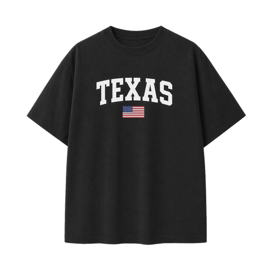 Collection 2 Texas Essential Cotton T-Shirt - Black front