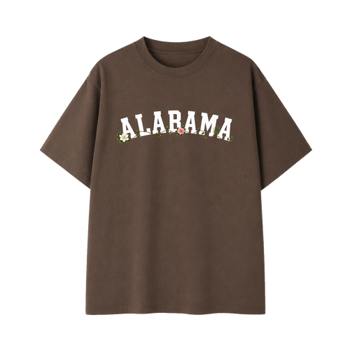 Collection 10 Alabama Essential Cotton T-Shirt - Coffee front