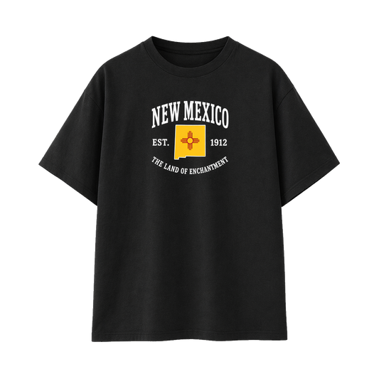 Collection 8 New Mexico Essential Cotton T-Shirt - Black front