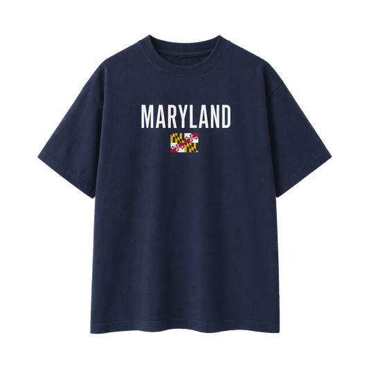 Collection 7 Maryland Essential Cotton T-Shirt - Navy Blue front