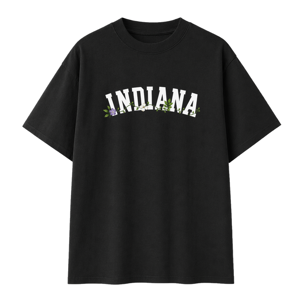 Collection 10 Indiana Essential Cotton T-Shirt - Black front