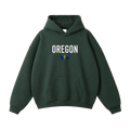 Collection 7 Oregon Oversize Fleeced Hoodie - Eden Green front