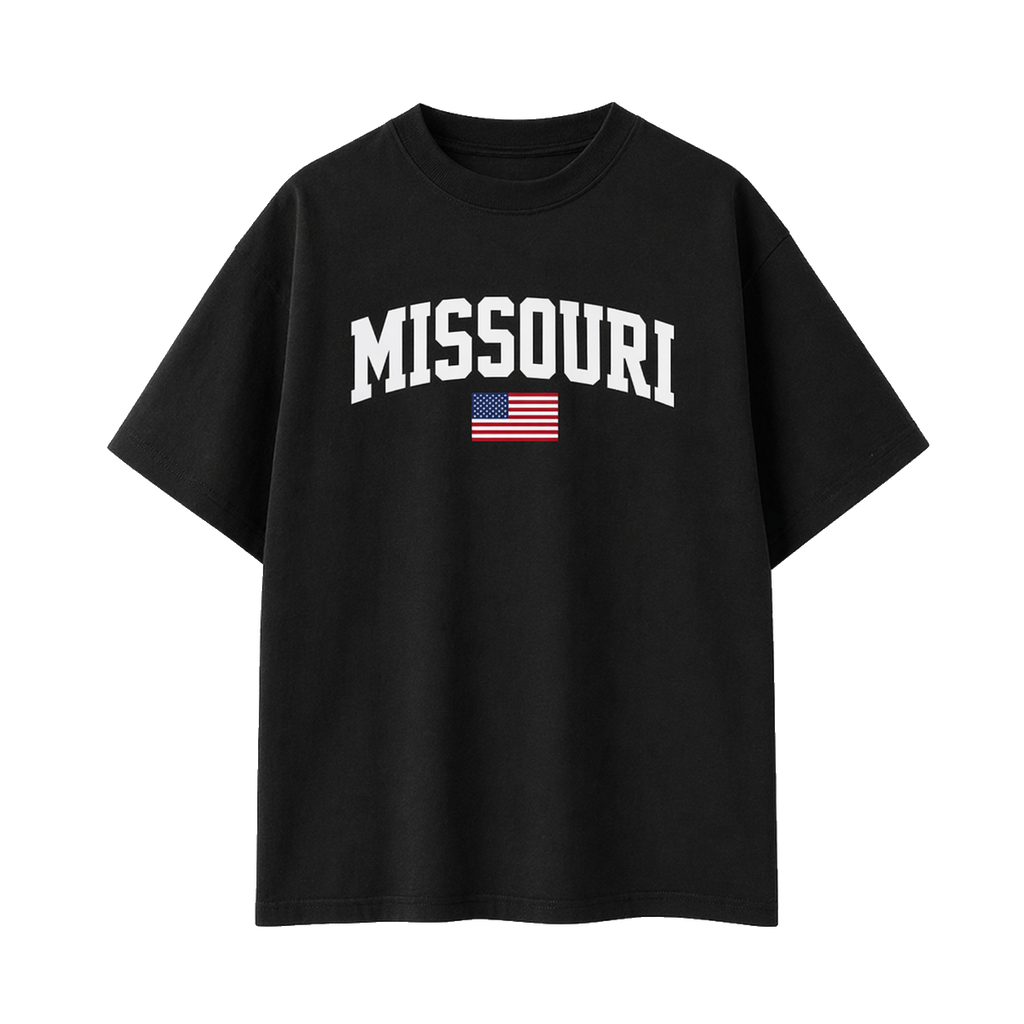 Collection 2 Missouri Essential Cotton T-Shirt - Black front