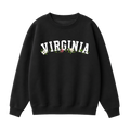 Collection 10 Virginia Essential Heavyweight Crewneck Sweatshirt - Black front
