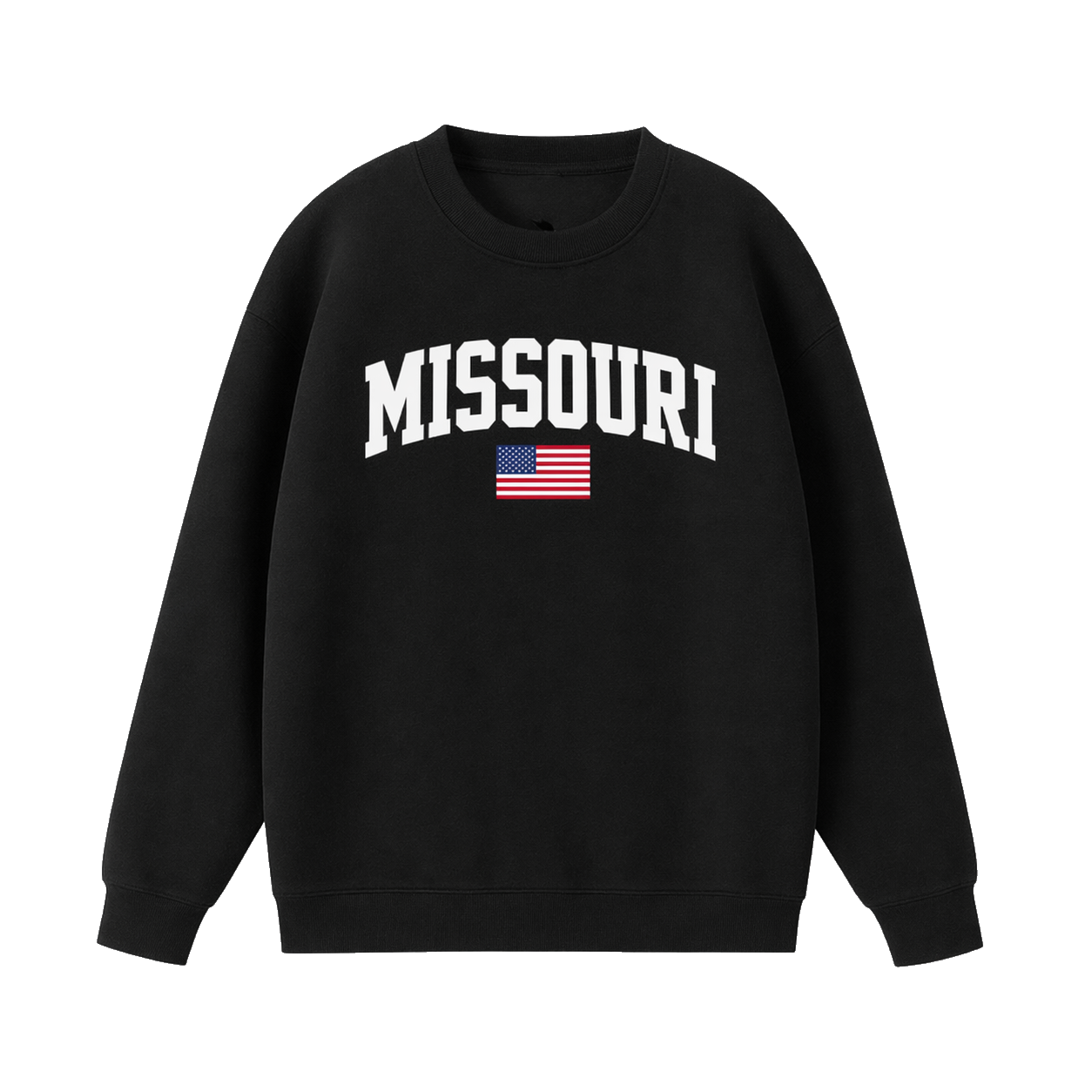 Collection 2 Missouri Essential Heavyweight Crewneck Sweatshirt - Black front