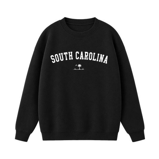 Collection 9 South Carolina Essential Heavyweight Crewneck Sweatshirt - Black front
