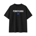 Collection 7 Pennsylvania Essential Cotton T-Shirt - Black front