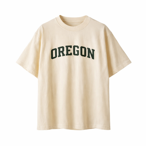 Collection 1 Oregon Essential Cotton T-Shirt - Apricot front