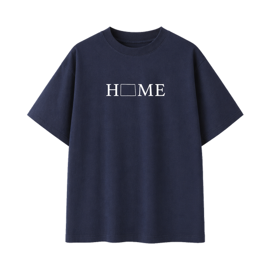 Collection 5 Wyoming Essential Cotton T-Shirt - Navy Blue front