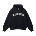Collection 10 Washington Oversize Fleeced Hoodie - Black front