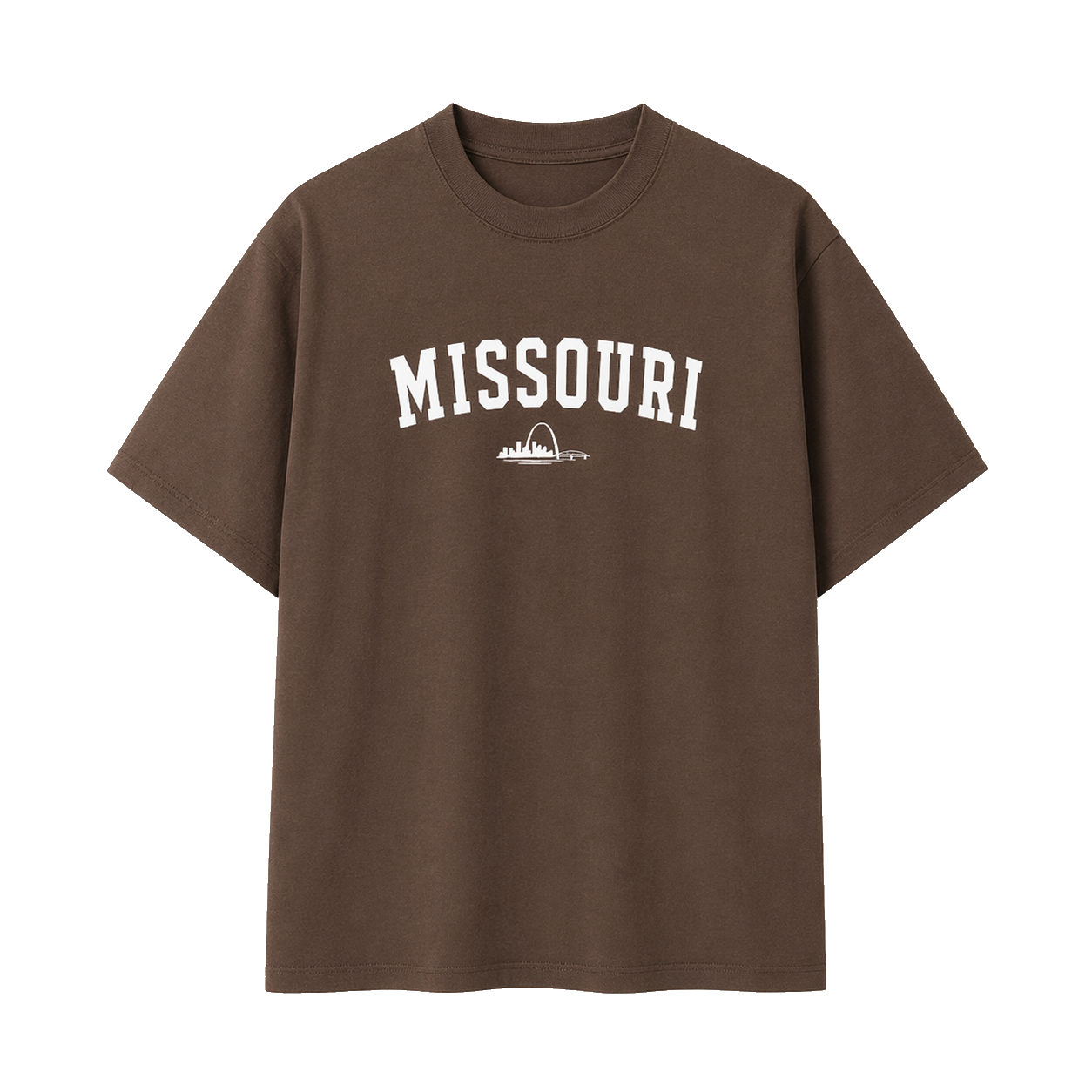 Collection 9 Missouri Essential Cotton T-Shirt - Coffee front