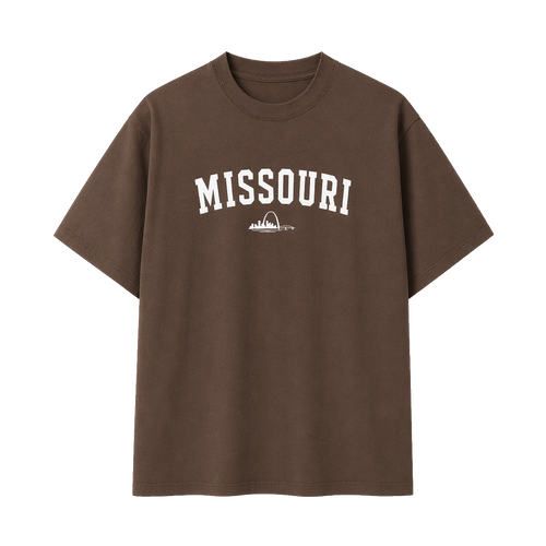 Collection 9 Missouri Essential Cotton T-Shirt - Coffee front