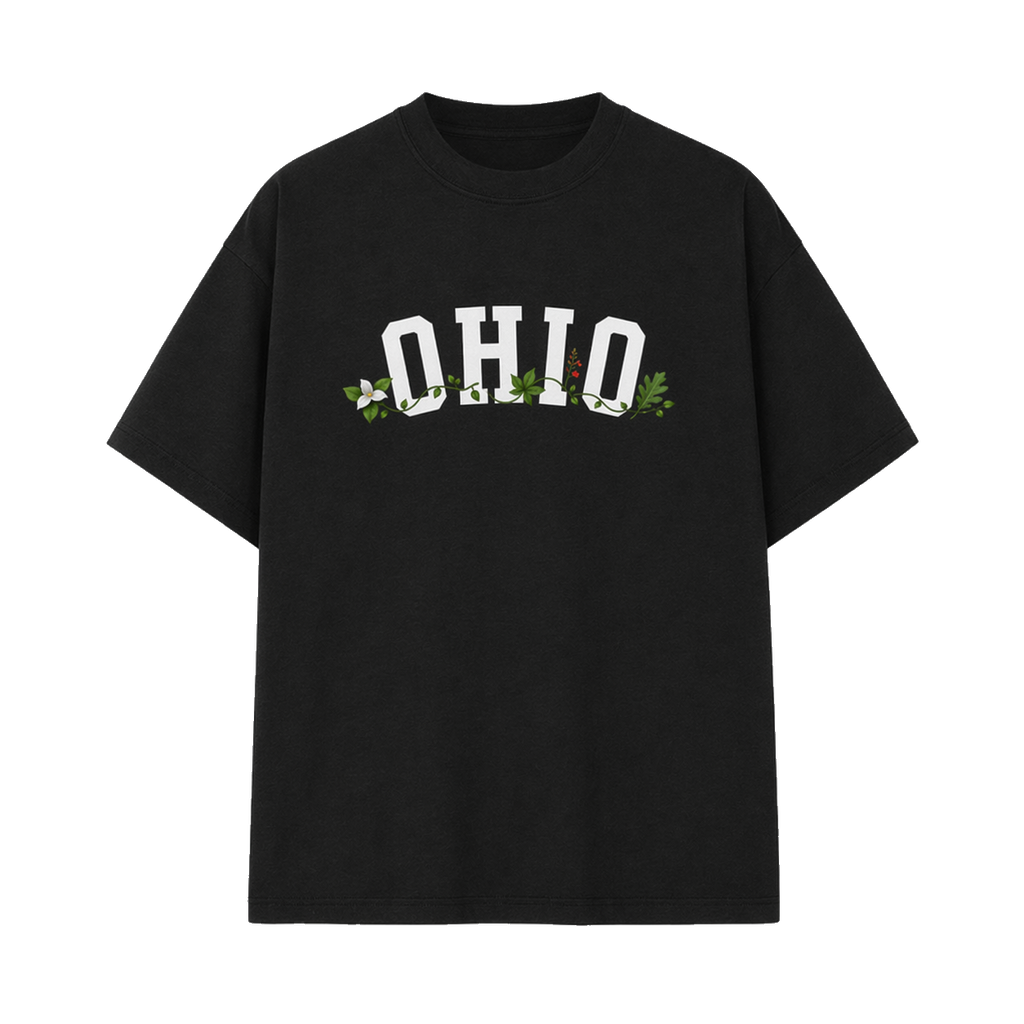 Collection 10 Ohio Essential Cotton T-Shirt - Black front