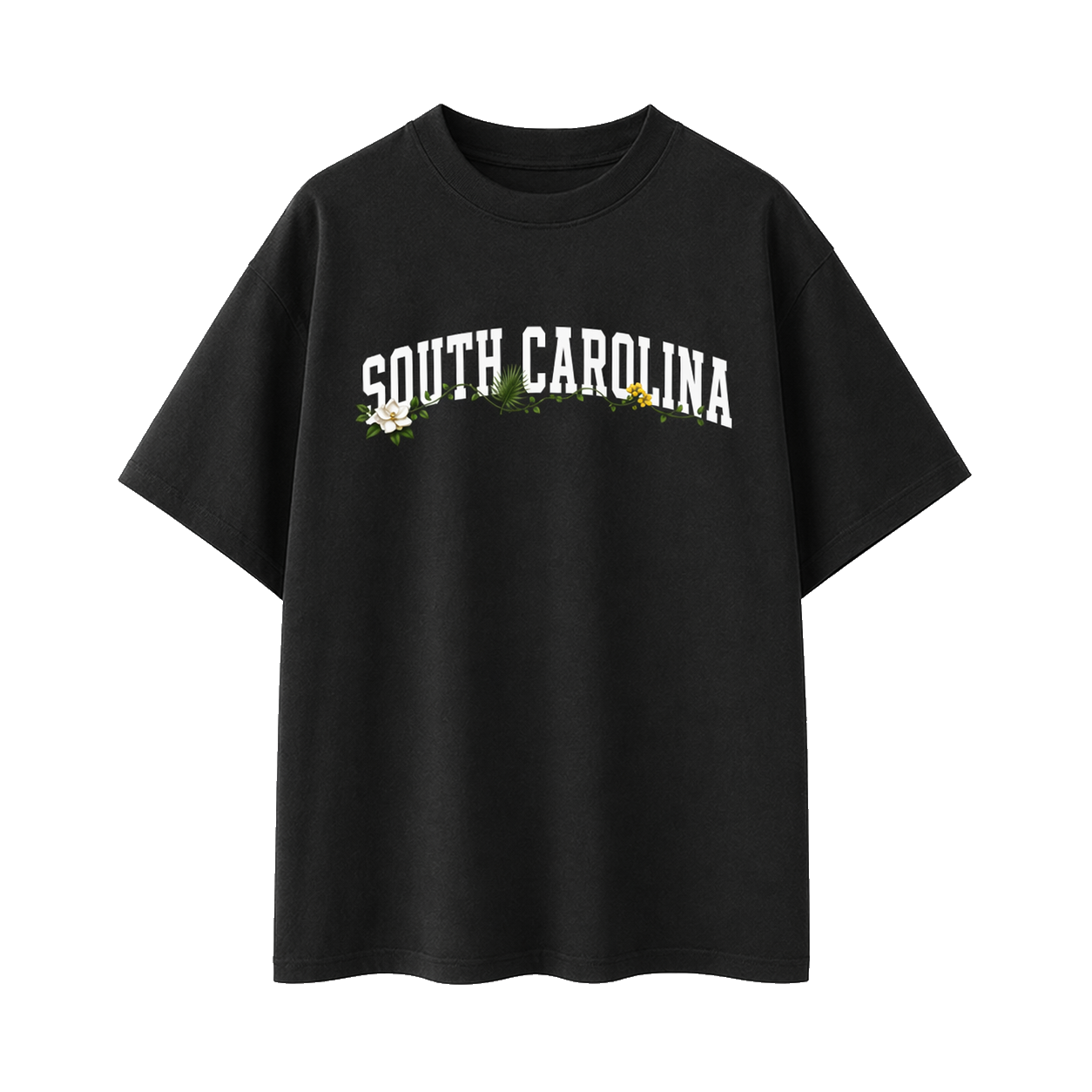 Collection 10 South Carolina Essential Cotton T-Shirt - Black front