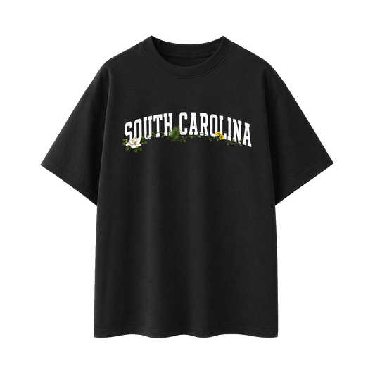 Collection 10 South Carolina Essential Cotton T-Shirt - Black front