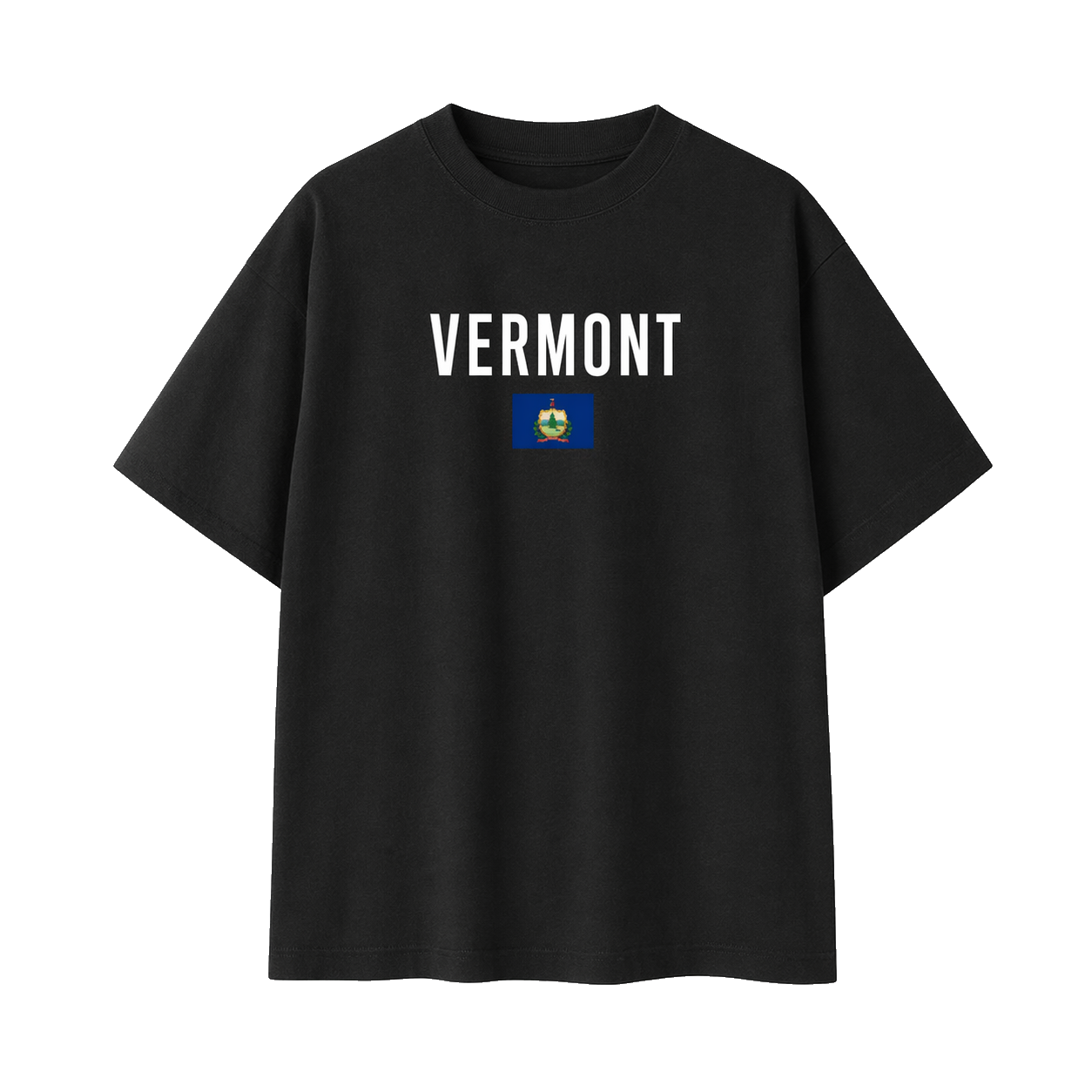 Collection 7 Vermont Essential Cotton T-Shirt - Black front