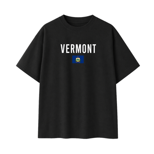 Collection 7 Vermont Essential Cotton T-Shirt - Black front