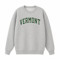 Collection 1 Vermont Essential Heavyweight Crewneck Sweatshirt - Gray front