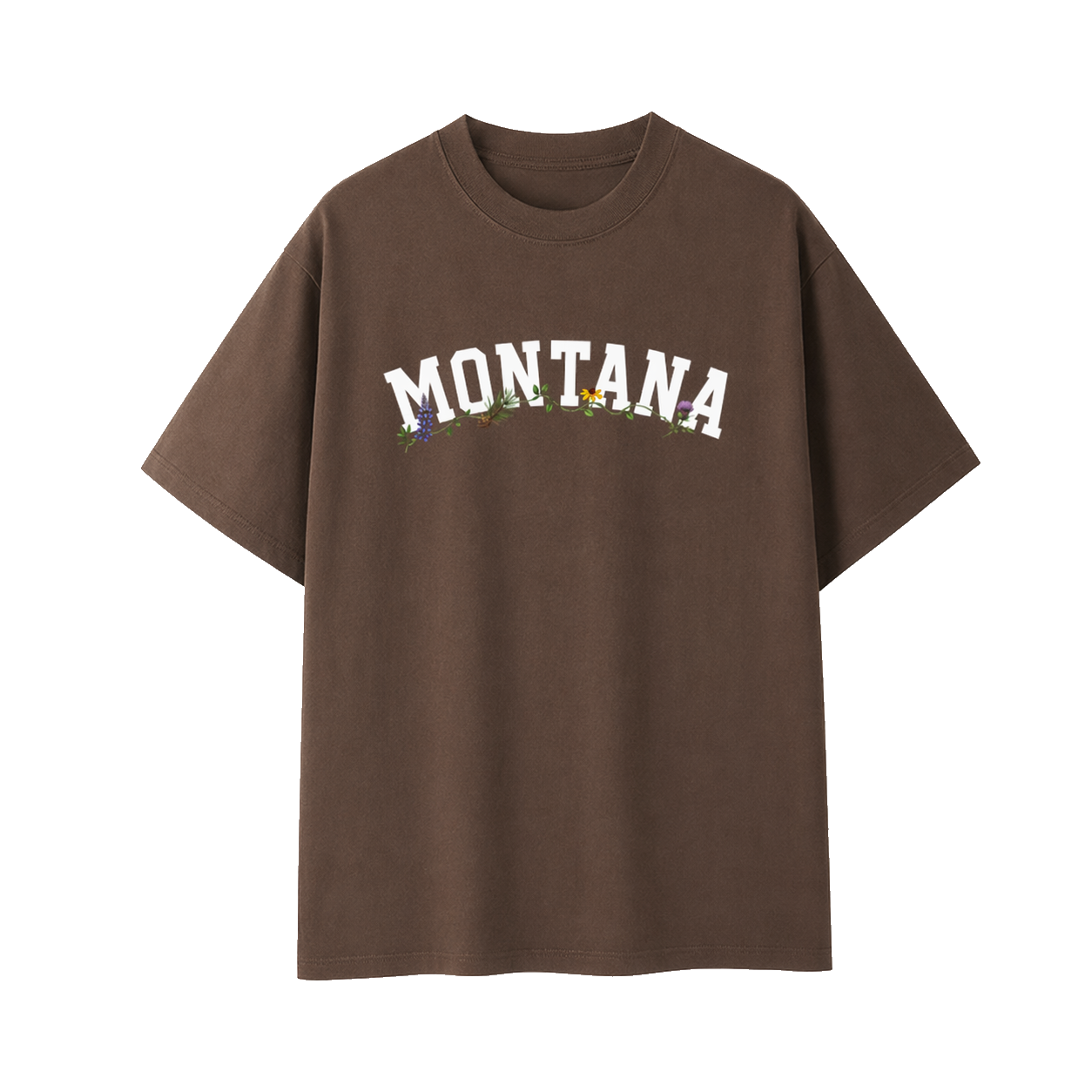 Collection 10 Montana Essential Cotton T-Shirt - Coffee front