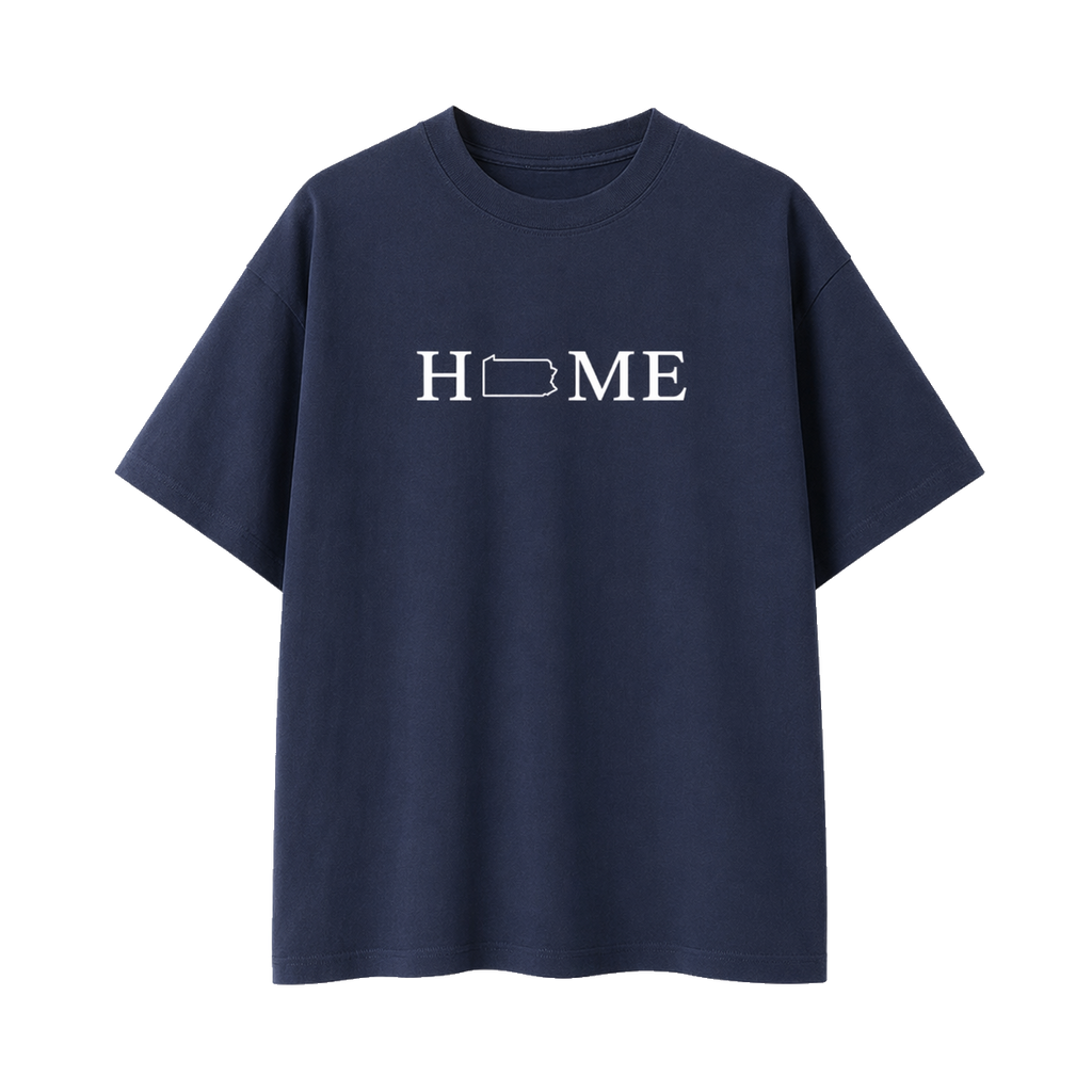 Collection 5 Pennsylvania Essential Cotton T-Shirt - Navy Blue front
