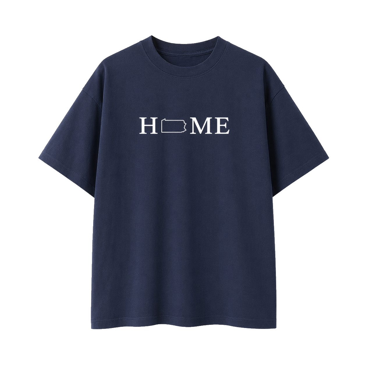 Collection 5 Pennsylvania Essential Cotton T-Shirt - Navy Blue front