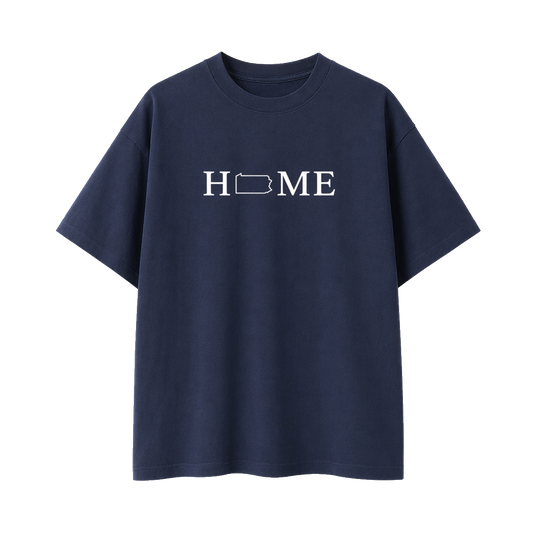 Collection 5 Pennsylvania Essential Cotton T-Shirt - Navy Blue front