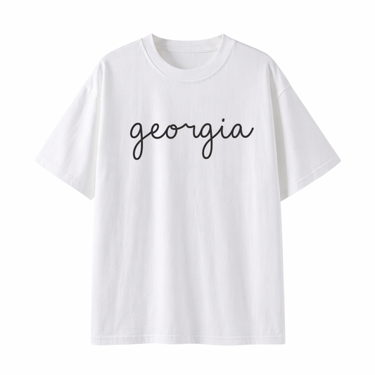 Collection 3 Georgia Essential Cotton T-Shirt - White front