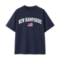 Collection 2 New Hampshire Essential Cotton T-Shirt - Navy Blue front