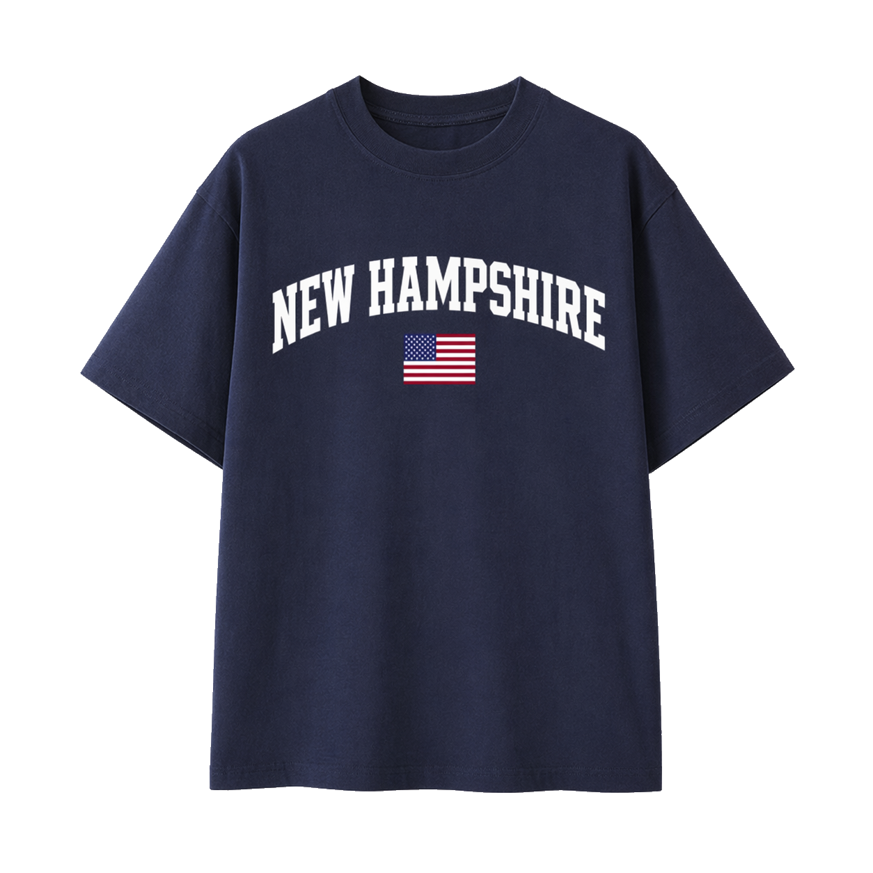 Collection 2 New Hampshire Essential Cotton T-Shirt - Navy Blue front