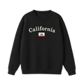 Collection 6 California Essential Heavyweight Crewneck Sweatshirt - Black front