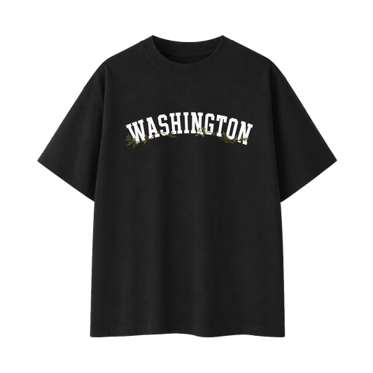 Collection 10 Washington Essential Cotton T-Shirt - Black front